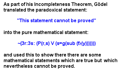 Godel incompleteness