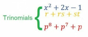 Trinomials