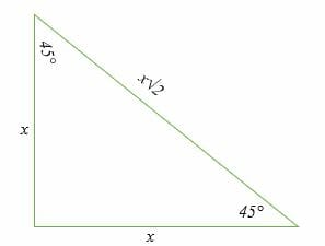 Special Right Triangles Explanation Examples