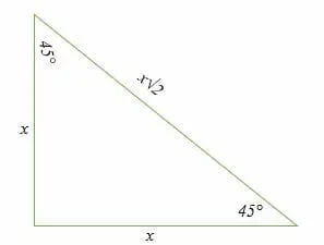 45° 45° 90° Triangle