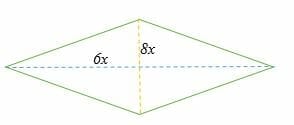 Area of Rhombus Using Diagonals