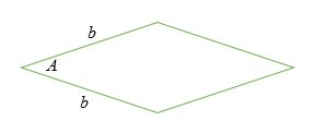 Area of Rhombus using the Length of the Sides and an included Angle