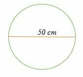 Area of a circle using the diameter