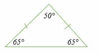 Classify the isosceles triangle