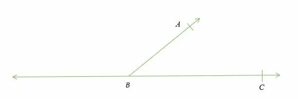 Draw 50 degrees angle