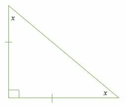 Missing angle in isosceles using Triangle Angle Sum Theorem