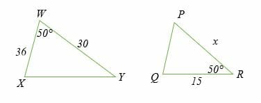 Similar Triangles Unknown value