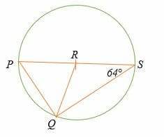 Unknown angle Thales theorem medium level