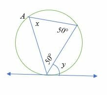 alternate segment theorem missing angles