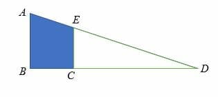 find the area of shaded region for similar triangle