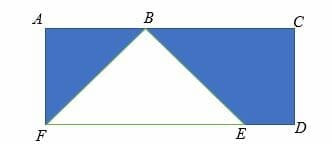 find the area of shaded region in a rectangle complex