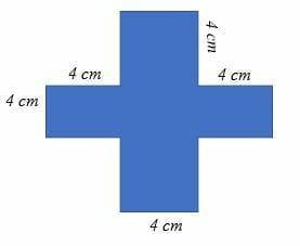 find the area of shaded region in a square