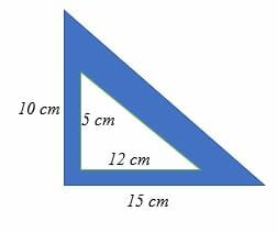 find the area of shaded region in a triangle