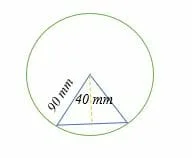 length of chord and the central angle