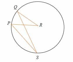 missing angle using inscribed angle theorem medium elevel