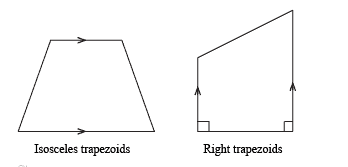 trapezoids can be both right trapezoids and isosceles trapezoids