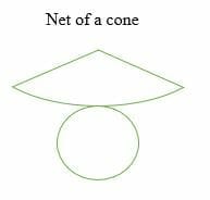 Net of a cone