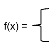 fx piecewise function symbol