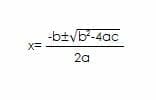 Quadratic Formula