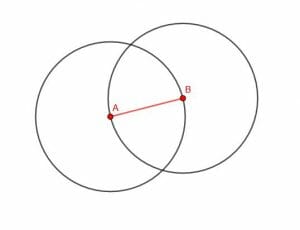 AB with two circles for 1.1 Proof
