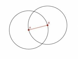 AB with two circles for 1.1 Proof