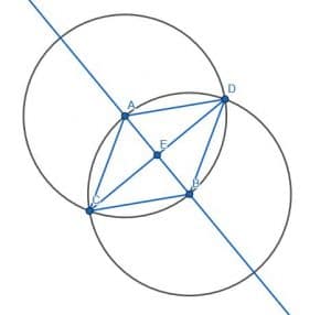 Construction for second proof perpendicular lines
