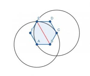 Divided hexagon for example 3