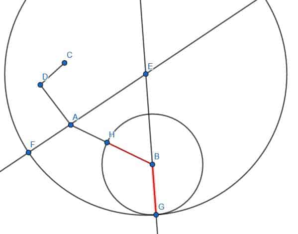 Real solution to pp4 line segments