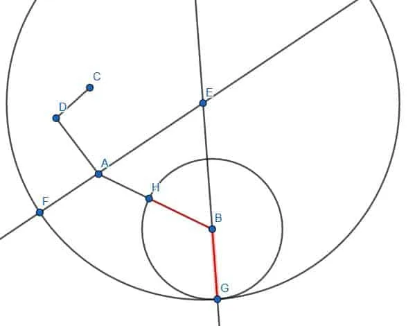 Real solution to pp4 line segments