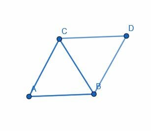 Rhombus with 60 degree angle