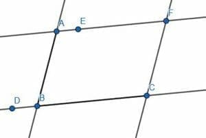 solution for e2 parallelogram