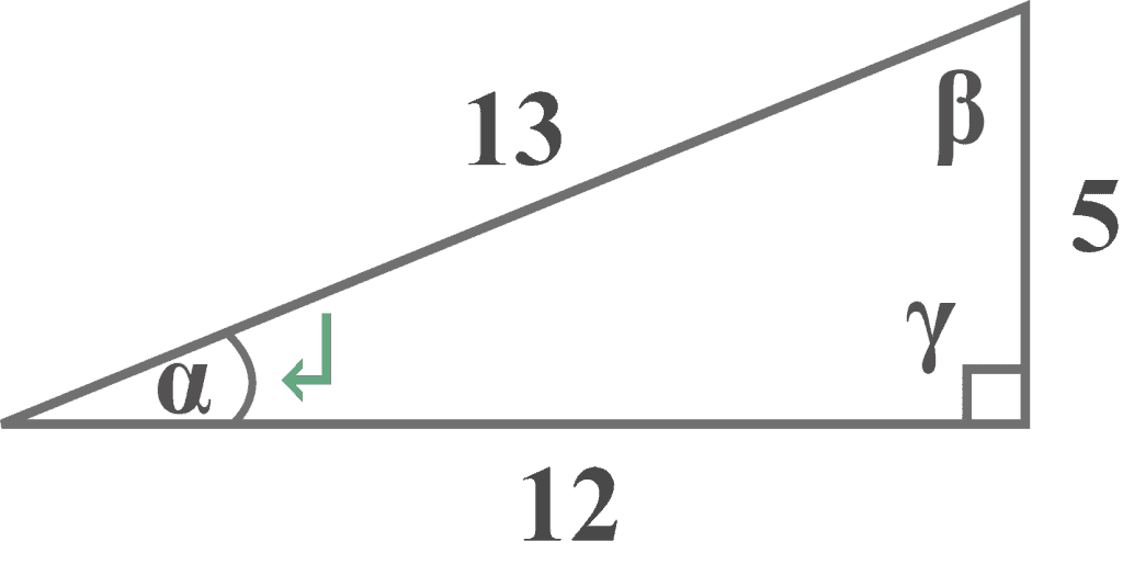 FInd all the sides of a right triangle with respect to the angle Alpha