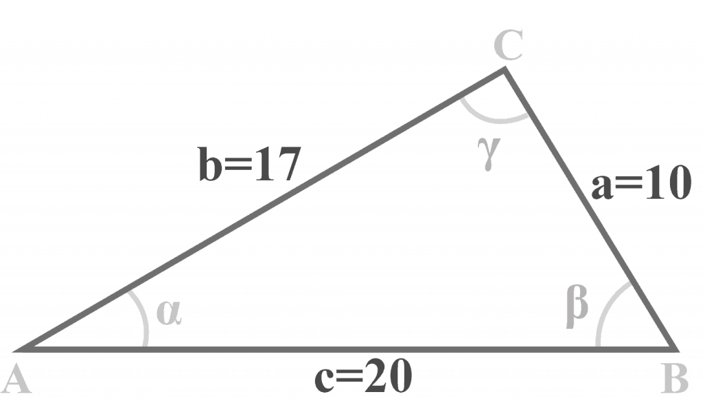 Solving an SSS triangle