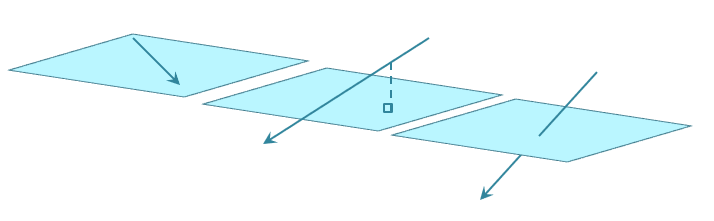 graph of intersections between a line and a plane