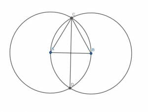 Construct a perpendicular angle