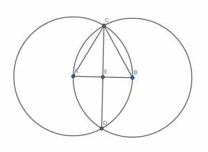 Construction perpendicular line with point