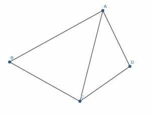 Quadrilateral formed by two triangles