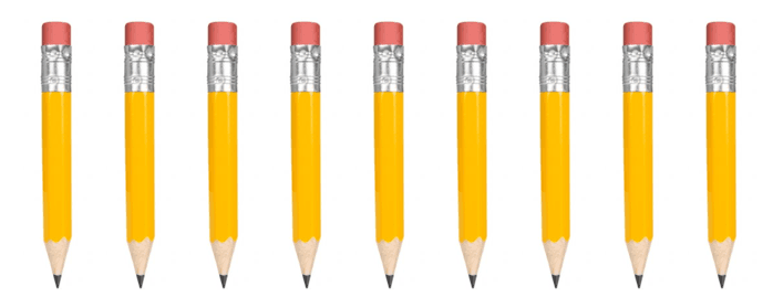 pencils example 3 times table