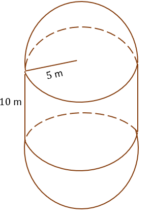 surface area of a capsule