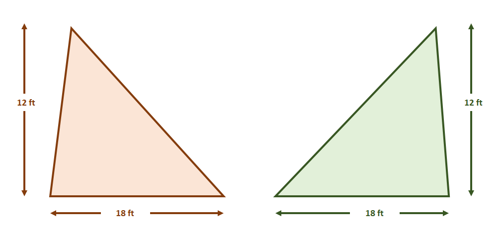 comparing areas of triangles using the cavalieris principle