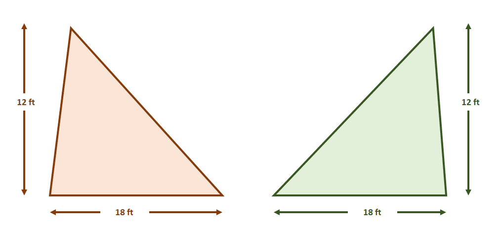 comparing areas of triangles using the cavalieris principle