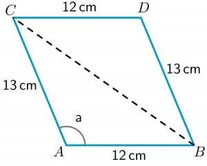 cosines formula example