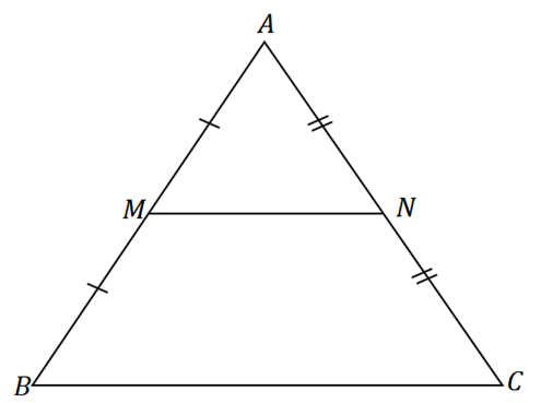 illustrating the midpoint theorem illustrations