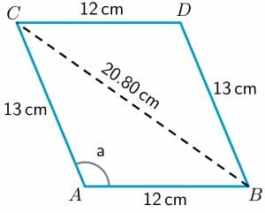 law of cosines practice question