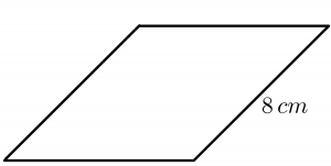 perimeter of rhombus example