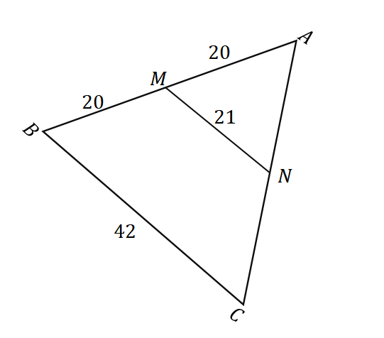 proving that a point is the lines midpoint on a triangle