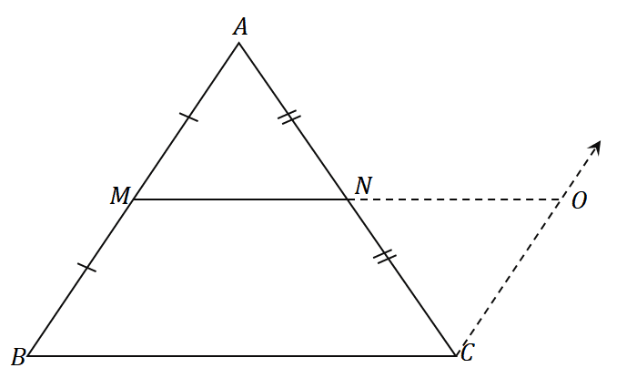 proving the midpoint theorem