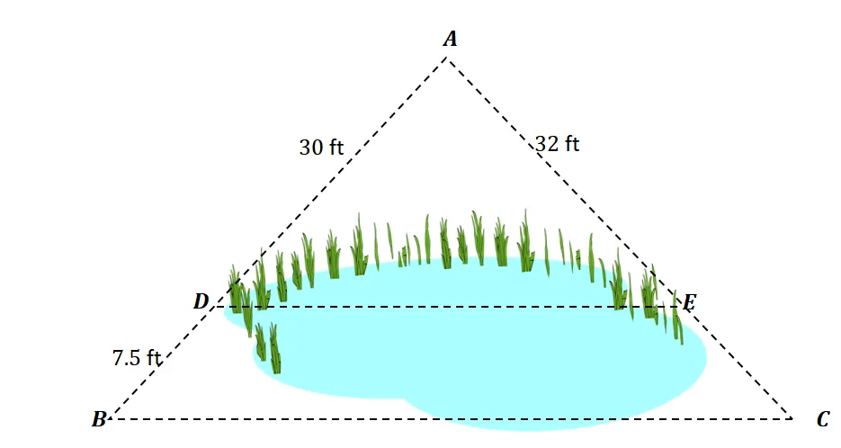 word problem involving side splitter theorem