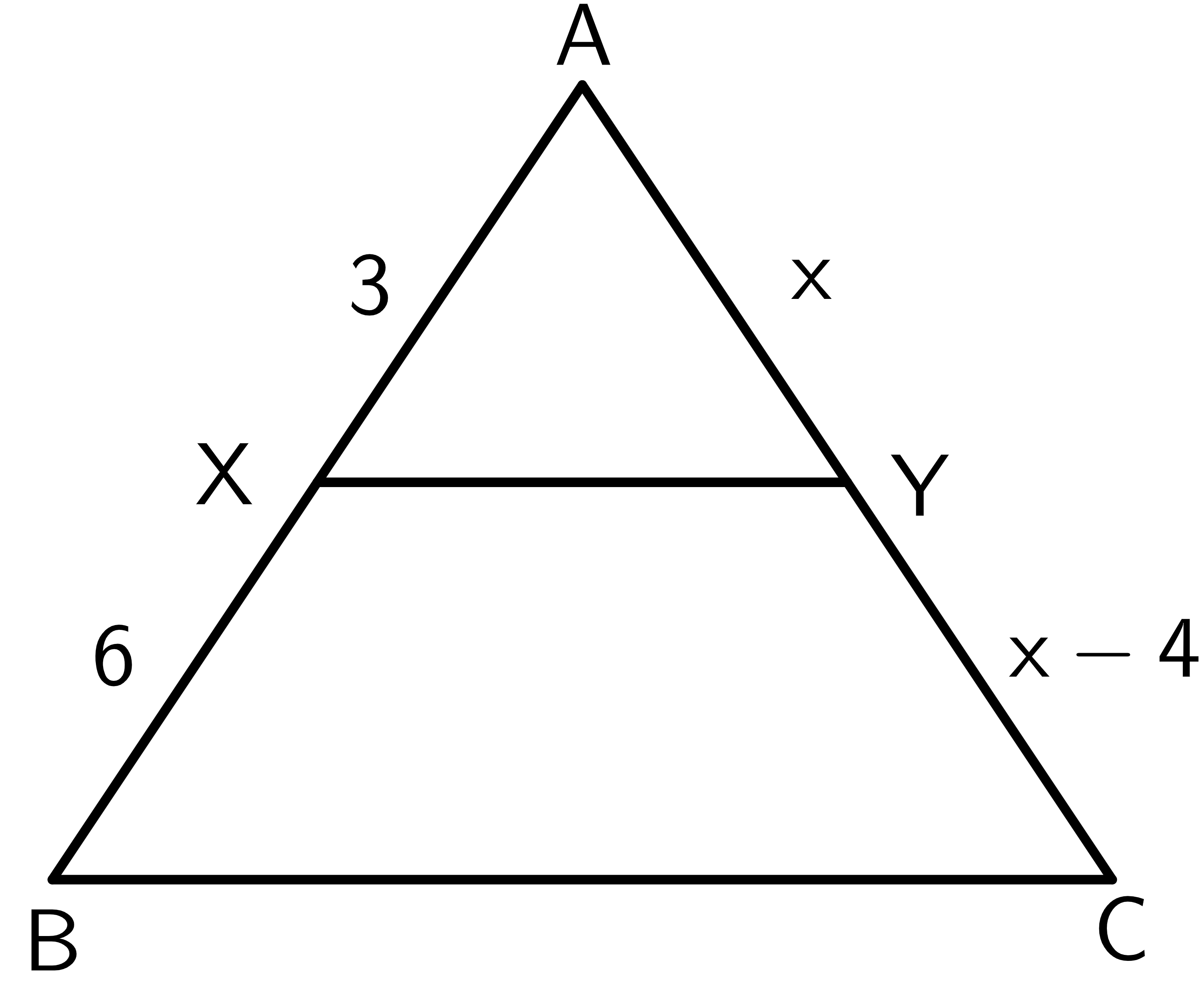 Ejemplo de teorema de proporcionalidad