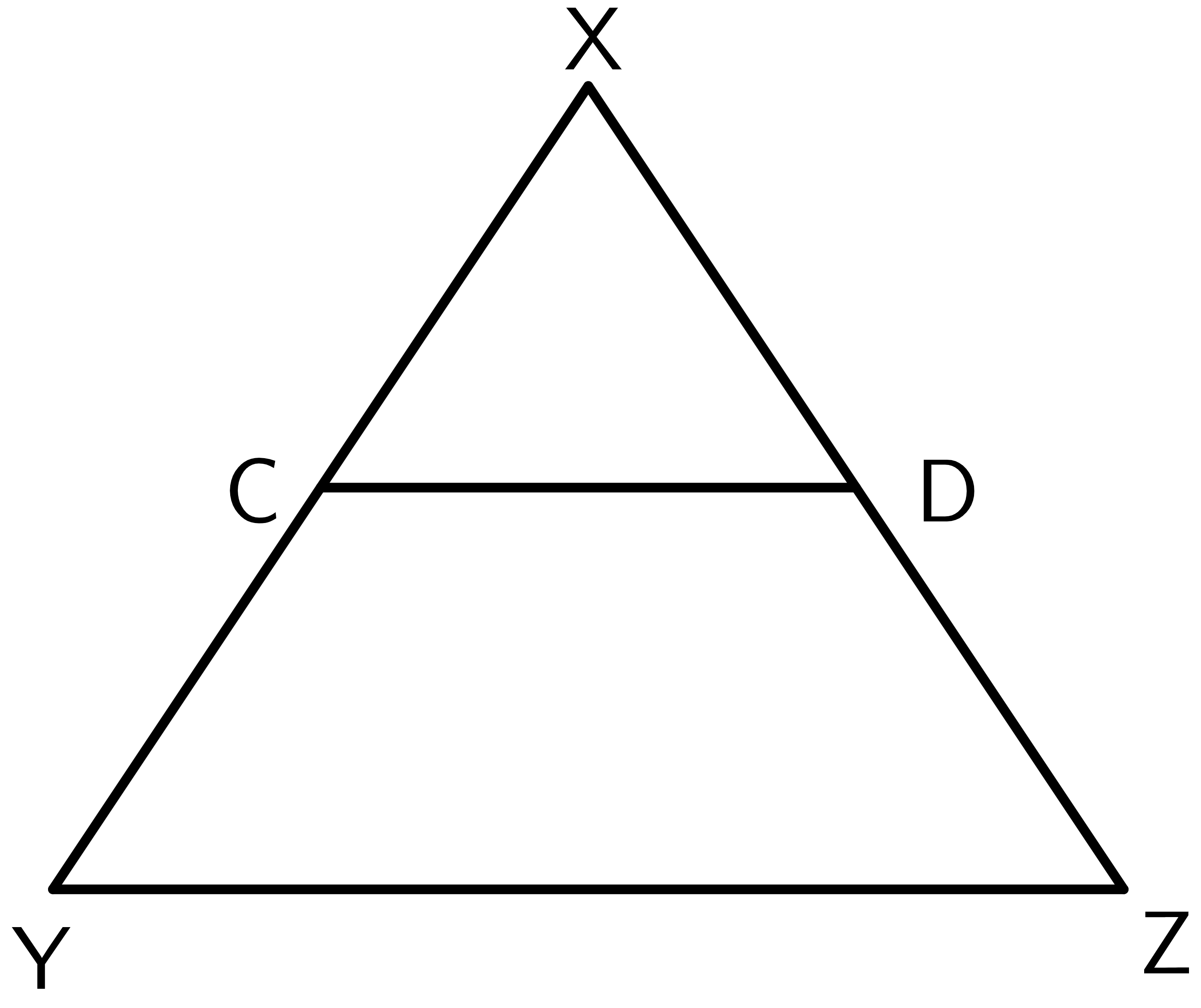 Triangle proportionality theorem fig